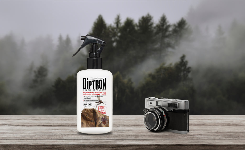 Diptron textil para ropa ejemplo de uso en bosques exóticos