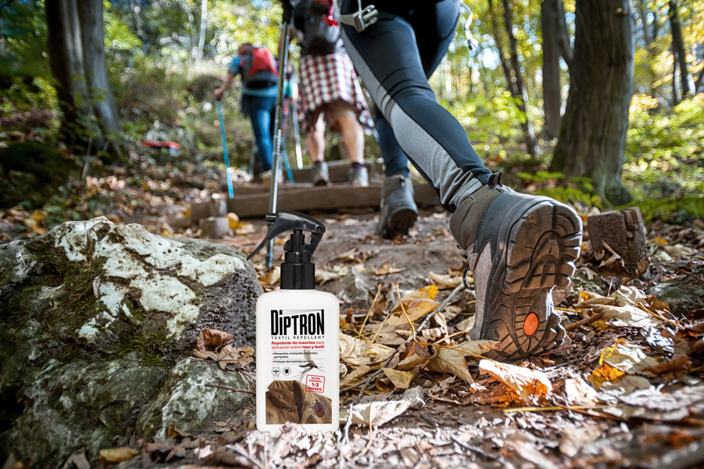 Diptron Textil repelente de insectos para ropa en el bosque senderismo