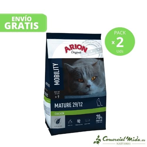 Pack de pienso Arion Original Mature Mobility 29/12 para gatos