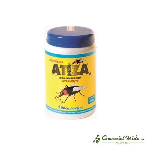 Insecticida granulado Atiza Bioplagen para moscas 300gr (Envase antiguo)