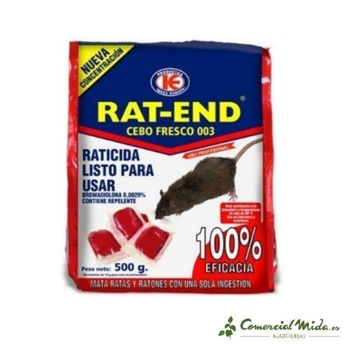 RAT-END raticida cebo fresco 500 gr