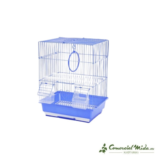 Cage à Oiseaux En Rotin Carbonisé – 24x21,5x21 Cm, Pour Chardonnerets Et Zostérops, Avec Mangeoires Amovibles - 3