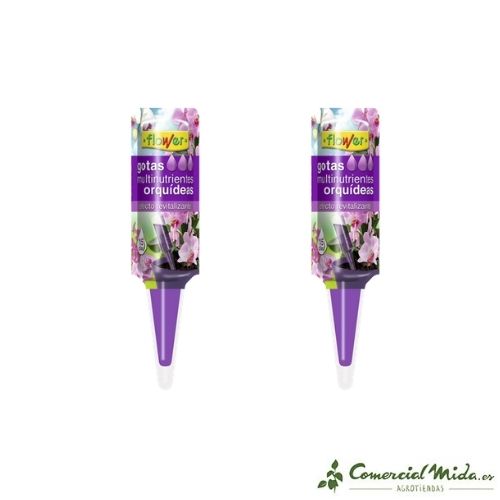 Pack de 2 Gotas multinutrientes para orquideas de Flower