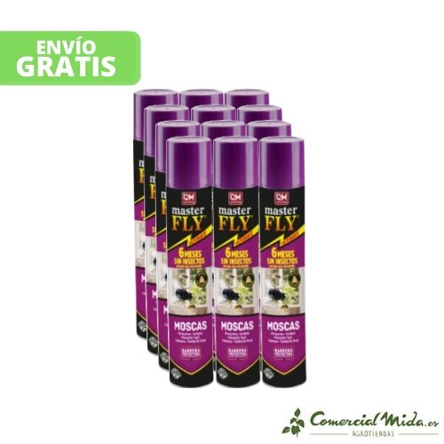 Insecticida contra rastreros y voladores MASTER FLY 750ml Pack 12 Unidades