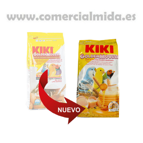 Kiki Golden Mousse pasta para crías de pájaros granívoros