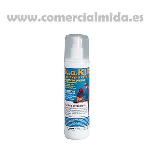 Envase antiguo K.O. Kiki Insecticida Antip. 200 ml