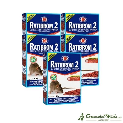 Cebo Cereal Ratibrom 2 1 kg pack de 5 unidades