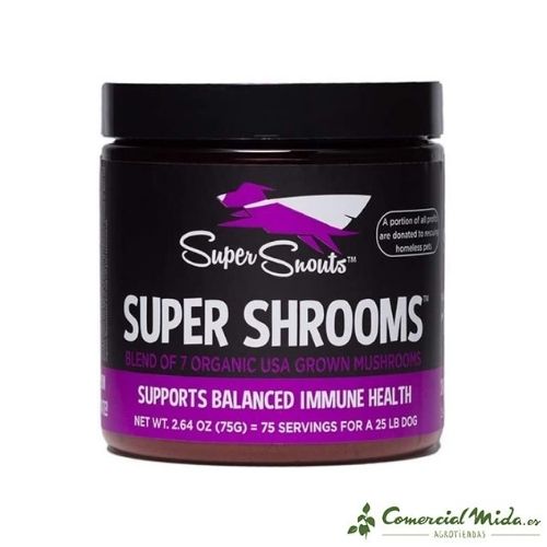 SupersNouts super shrooms complemento natural para mascotas 75gr