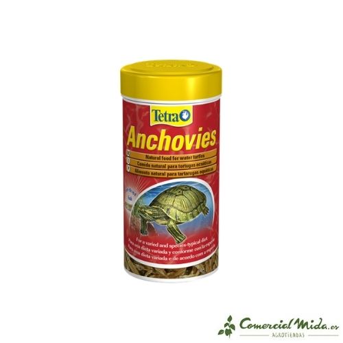 Alimento natural para las tortugas Anchovies de Tetra