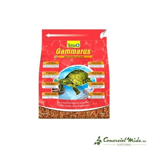 Comida Natural TETRA GAMMARUS 4L para Tortugas Acuáticas