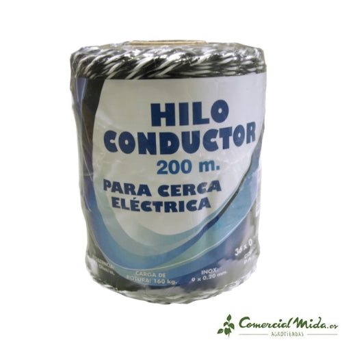 ZAR Hilo conductor blanco-negro 9 hilos